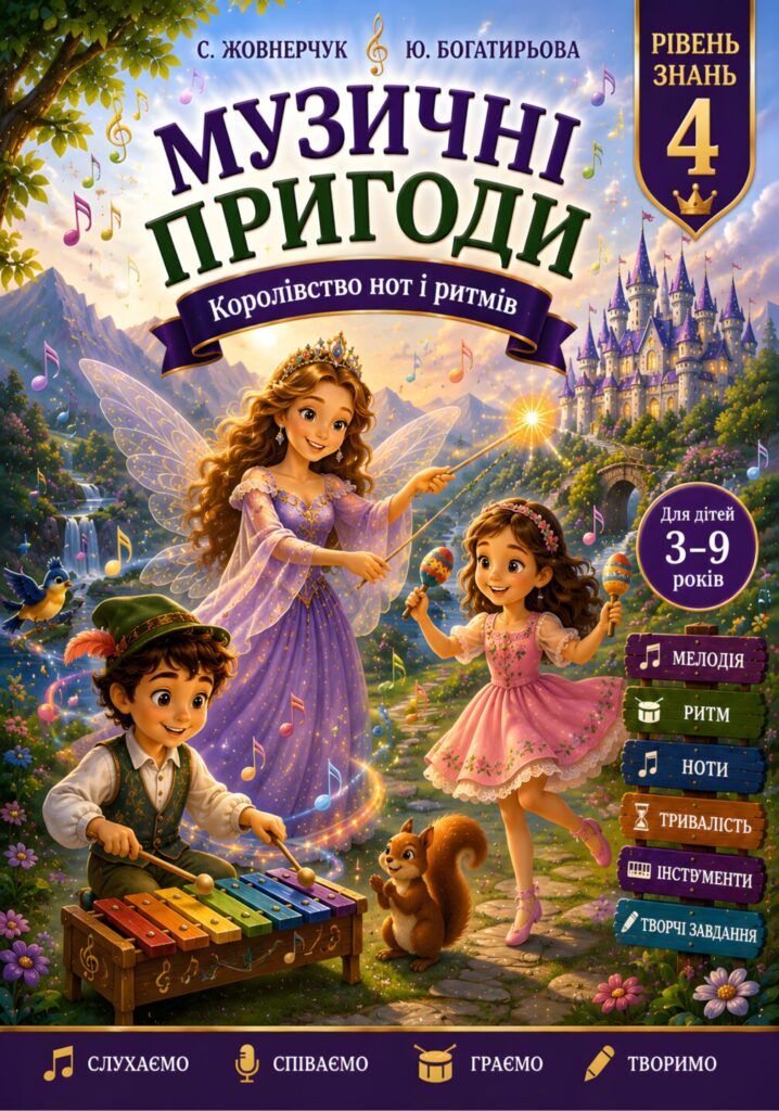 Музичні пригоди. Королівство нот і ритмів (Посібник. Рівень 4)