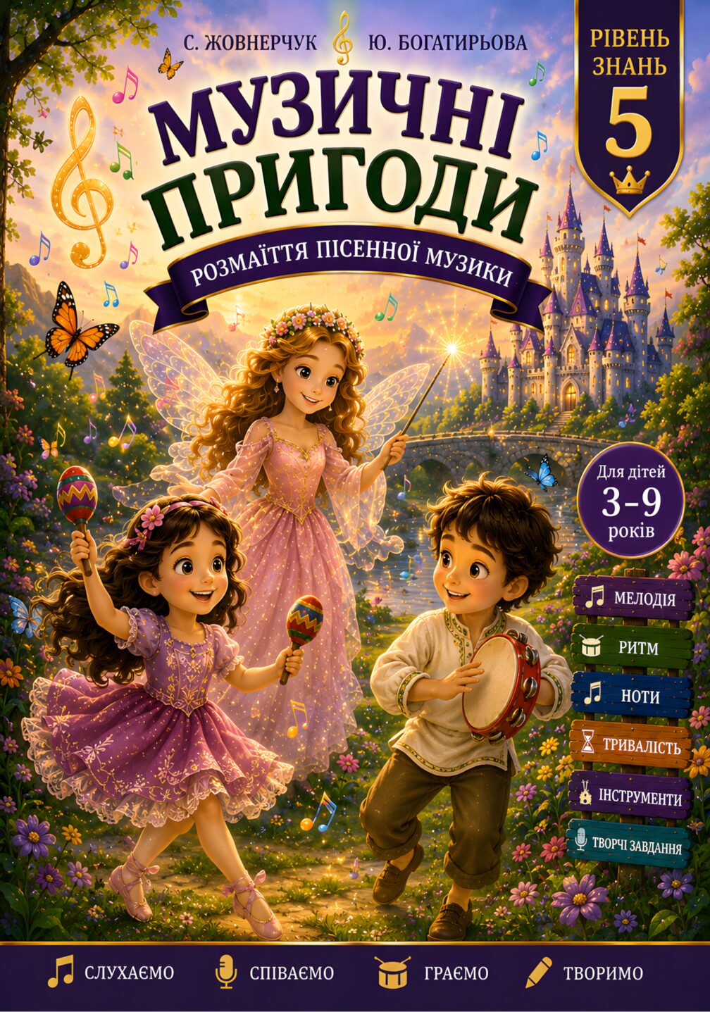 Музичні пригоди. Розмаїття пісенної музики (Посібник. Рівень 5)
